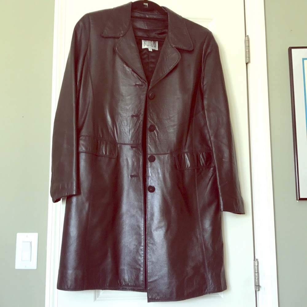 Black leather jacket